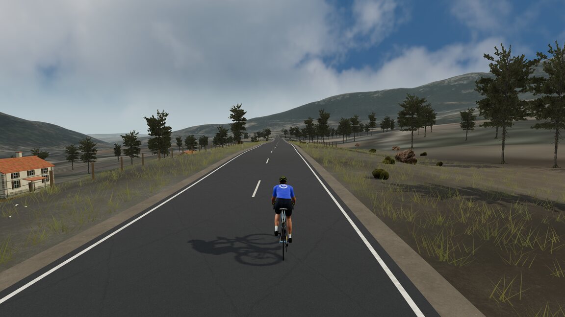 The Sierra de Madrid route, built from a real GPX track, in TrainerPlan Virtual