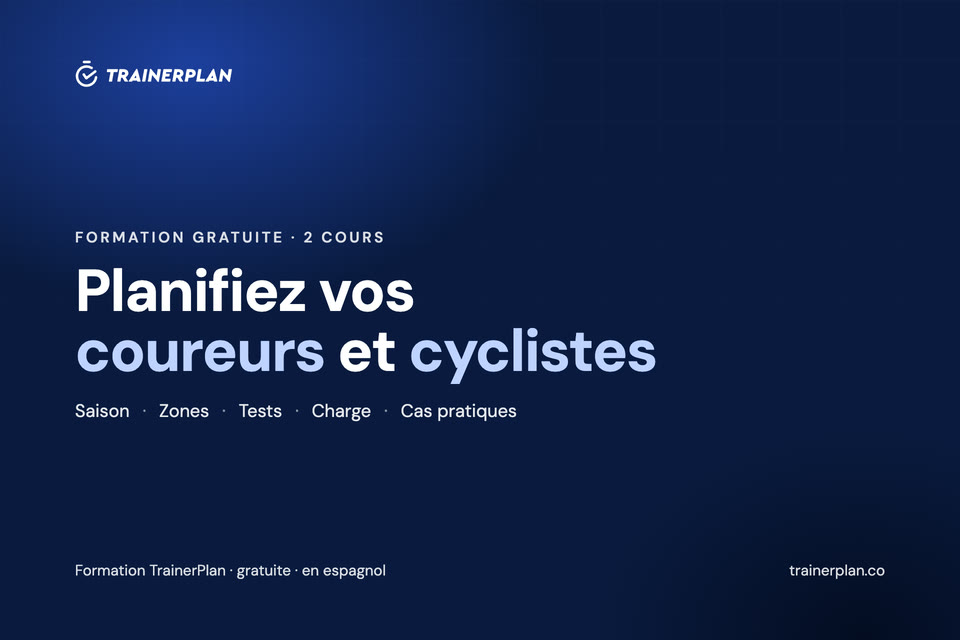 Planification pour coureurs et pour cyclistes