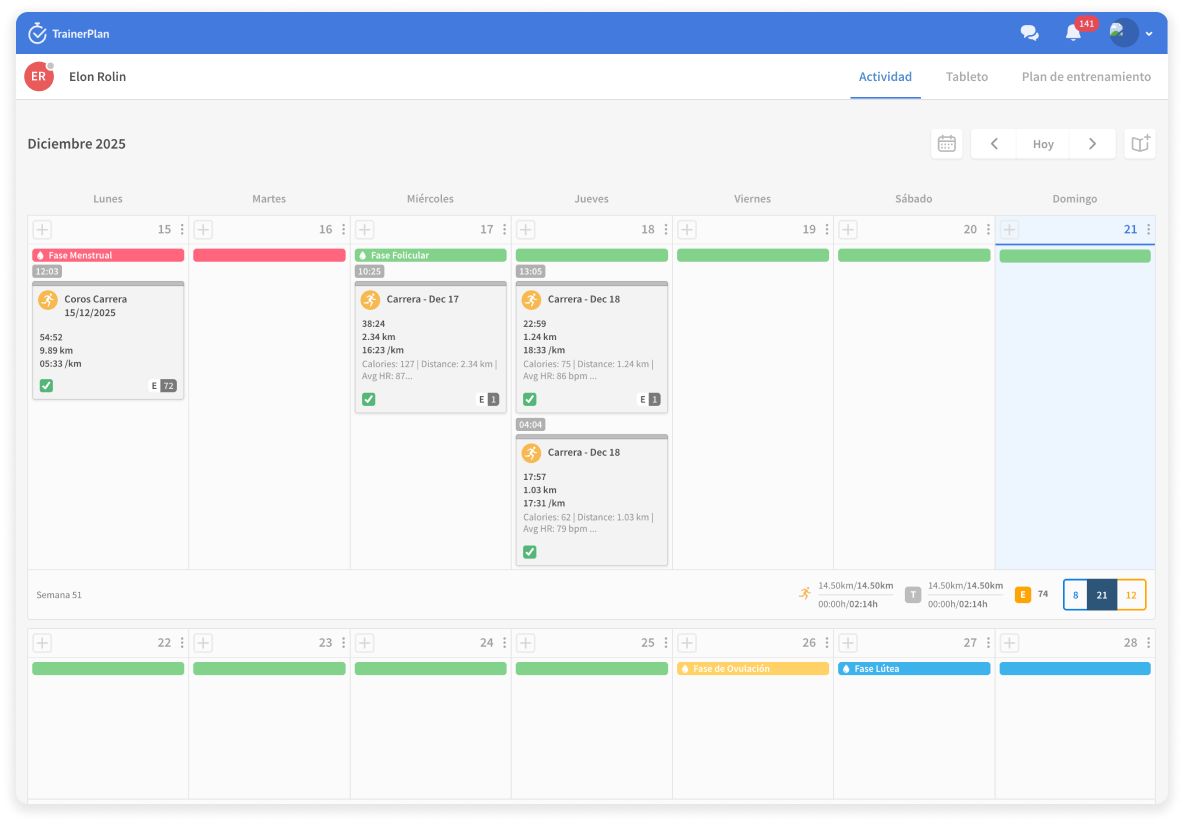 Track your menstrual cycle